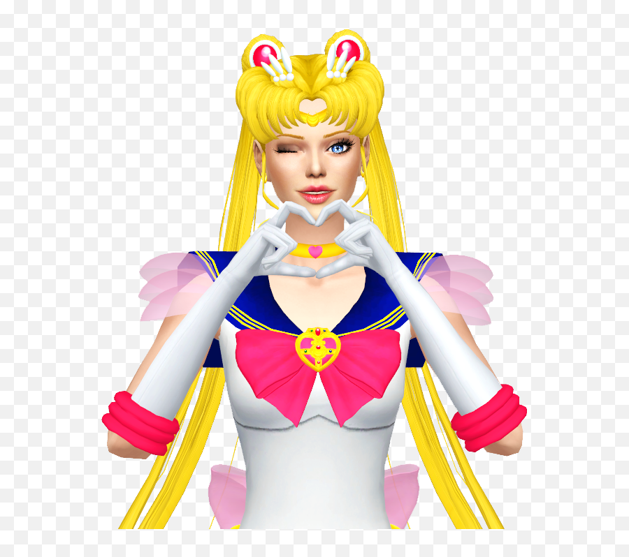 Download Sims Yellow Moon Sailor Figurine Mars Hq Png Image - Sims 4 Sailor Moon Cc,Mars Png