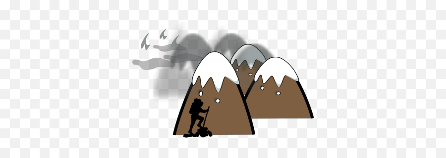 Brown Mountain With Sky And Clouds Png Svg Clip Art For Web - Clip Art,Clouds Png Cartoon