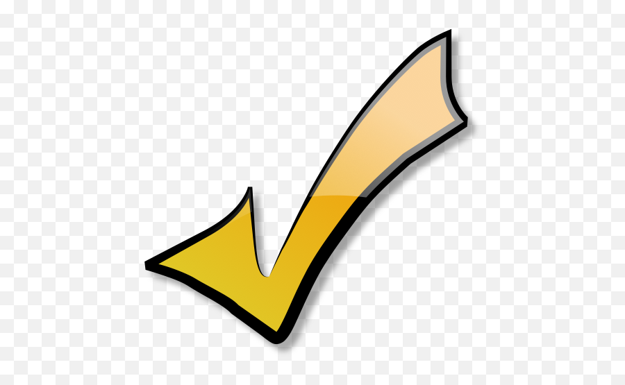Yellow Check Mark - Clipart Best Check Png,Check Mark Transparent Background