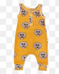 Download Hugo Loves Tiki Long Leg Terry Romper Seashells - Scallop Png,Seashells Png