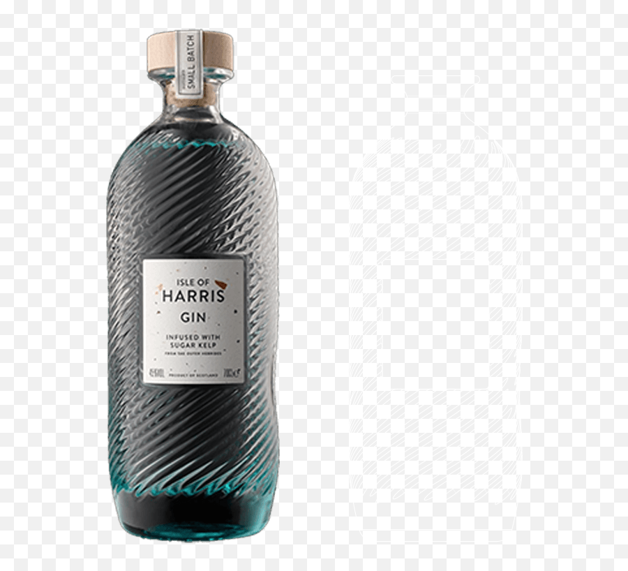 We Produced The Organic Forms Of This Bottle - Design Isle Of Harris Gin Png,Liquor Bottle Png