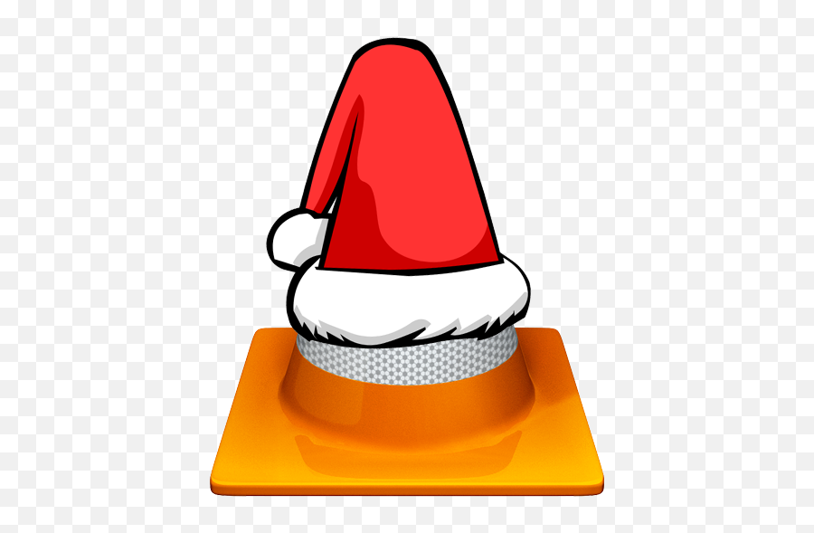 Cone Pierno Santa Hat - Vlc Media Player Png,Christmas Hat Png