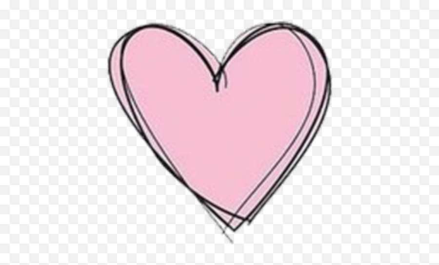 Heart Pink Outlined Light Sticker By Stickerzsz - Mamma Png,Light Pink Heart Png
