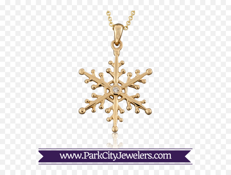 Download Hd Snowflake Necklace Gold Diamond Transparent Png - Mens Forrert Wedding Band,Gold Snowflakes Png