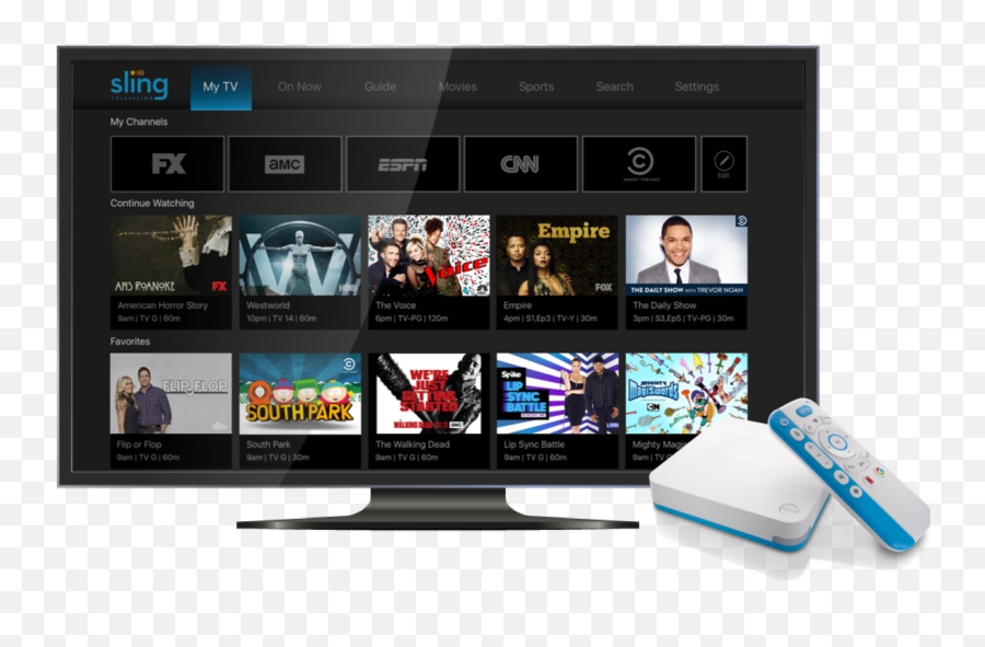 Sling Tv Set To Debut The Airtv Player Which Combines Local - Airtv Player Png,Tv Box Png