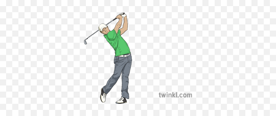Golfer Rory Mcilroy Illustration - Twinkl Lob Wedge Png,Golfer Png