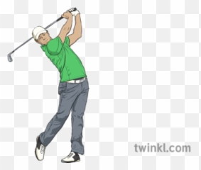 Golfer Rory Mcilroy Illustration - Twinkl Lob Wedge Png,Golfer Png