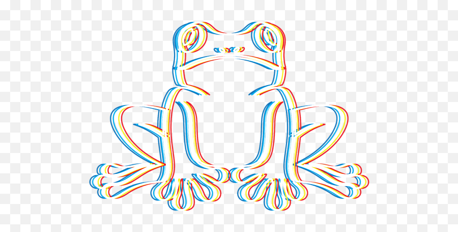 Psychedelic Frog Gift Psy Trance Music Trippy Retro 3d Effect Design For Animal Lovers Duvet Cover - Trippy Frog Drawing Png,Trippy Png