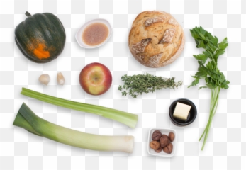 Baked Acorn Squash With Chestnut Leek U0026 Apple Stuffing - Superfood Png,Stuffing Png