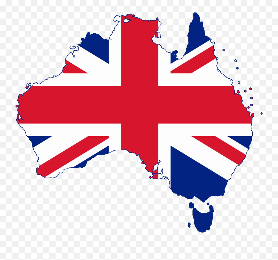 Flag Map Of Australia Png