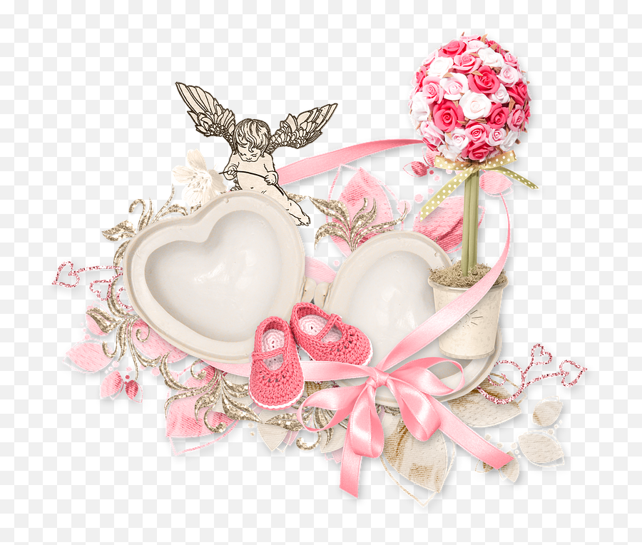 Cluster Heart Cupid - Free Photo On Pixabay Good Morning White Flowers Heart Png,Cupid Png