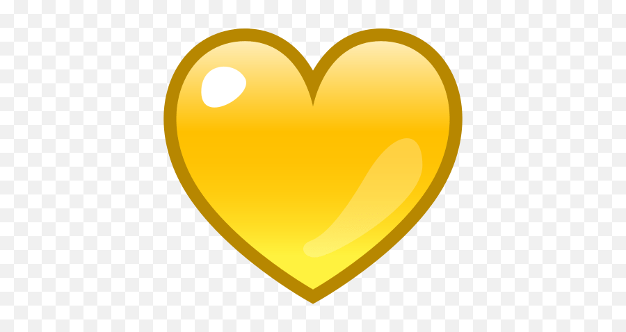 Yellow Heart - Yellow Heart Emojidex Png,Facebook Logo Emoji