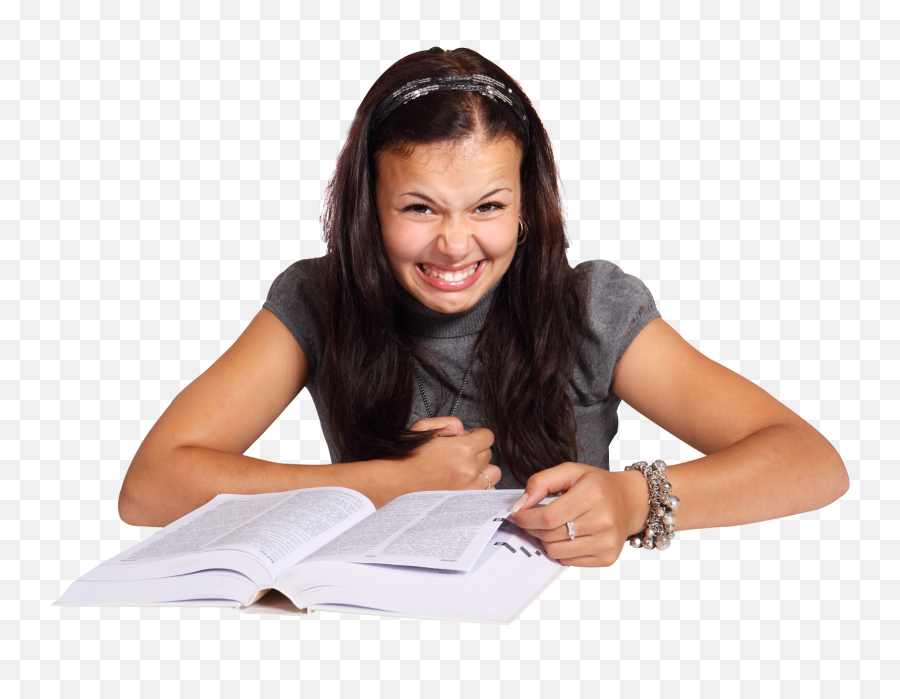 Girl Hates Reading Book Png Image - Pngpix Girl Taking Books Png,Reading Png