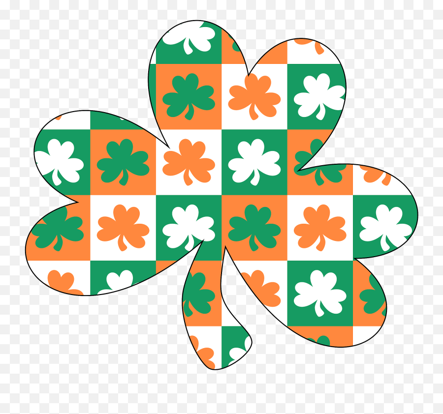 Ireland Pattern Shamrock Clipart Free Download Creazilla - Shamrock Irish Flag Transparent Png,Shamrock Clipart Png