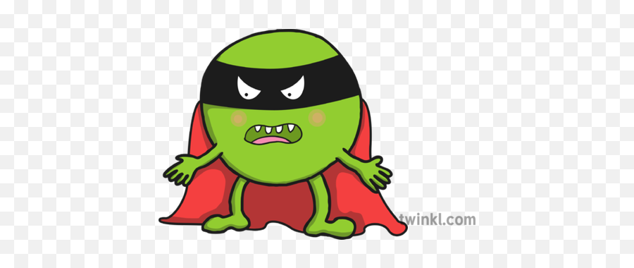 Evil Pea Supertato 1 Illustration - Twinkl Fictional Character Png,Evil Mouth Png