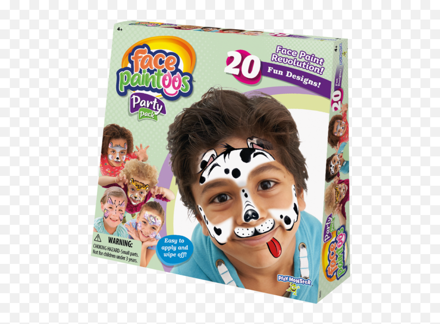 Play Monster Face Paintoos Party Pack - Face Paintoos Party Pack Png,Lil Pump Hair Transparent