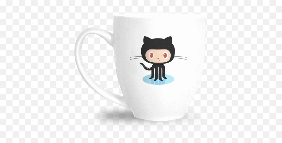 Octocat Mug - Cartoon Png,Github Logo Transparent