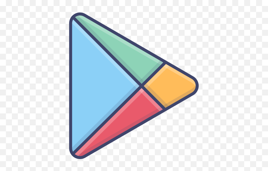 Google Play Logo Brand Free Icon Of - Vertical Png,Google Play Logo Transparent