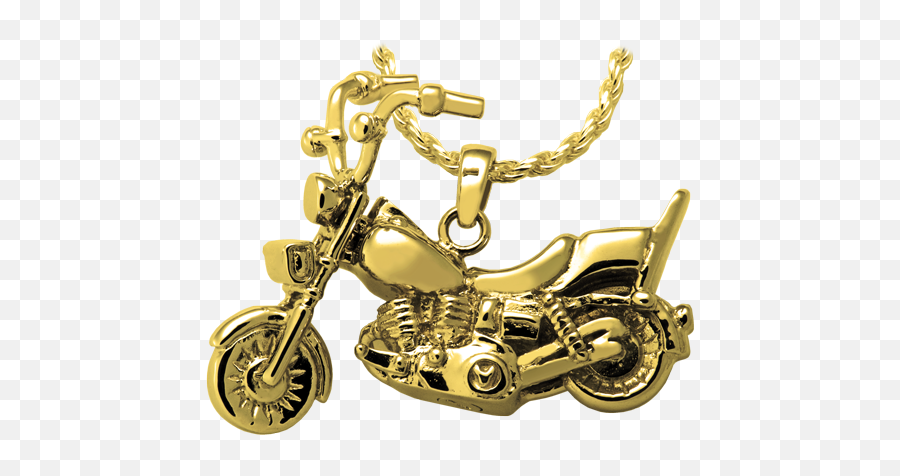 Motorcyle Keepsake Pendant Urn For - Gold Png,Icon Motorcyle