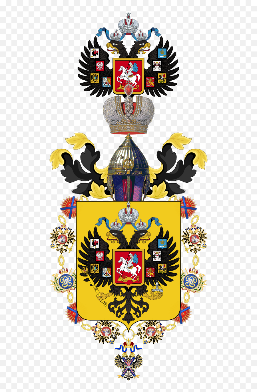 Coats Of Arms Members - Romanov Coat Of Arms Png,St George And The Dragon Russian Icon