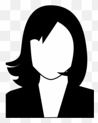 Woman Sitting Silhouette - Blank Female Avatar Icon Png Images Hd