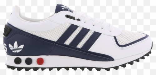 Adidas White Sneakers Racist Shoes Black Gold - Adidas La Trainer Ii Big png