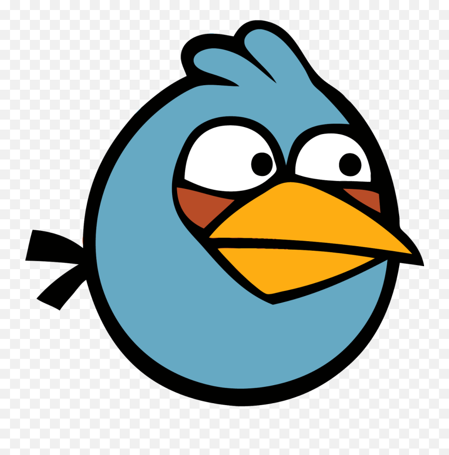 Banner Black And White Download Anger Clipart Angry - Blues Blue Angry Bird Easy Drawing Png,Black Bird Png