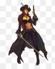Png Background - Anime Pirate Girl,Pirate Transparent