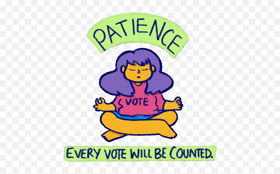 Patience Every Vote Will Be Counted Gif - Patience Cartoon Gif Png,Patience Icon