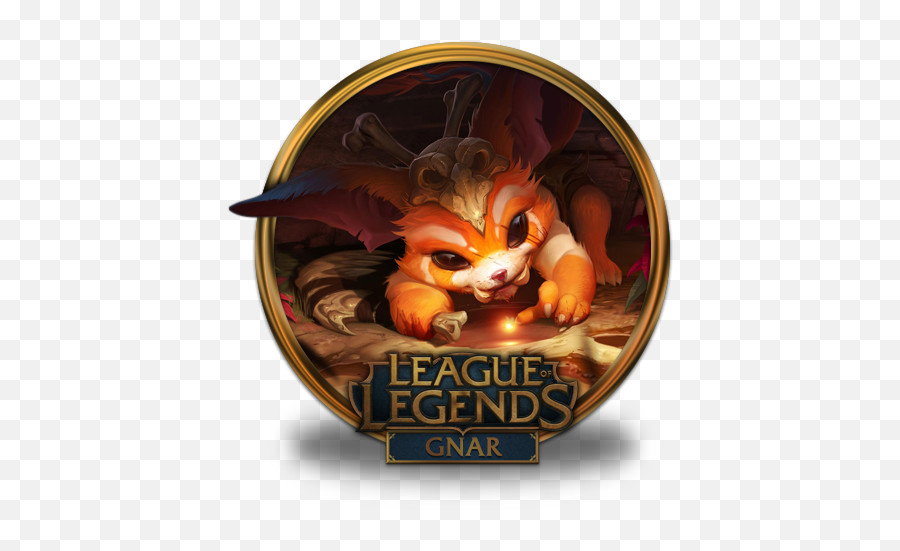 Icon Of League Legends Gold Border Icons - League Of Legends Gnar Art Png,League Icon Png