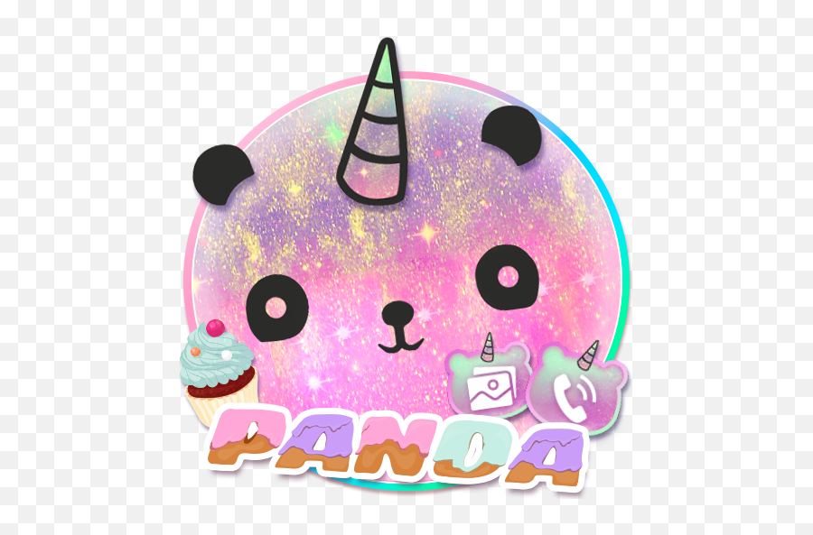 Unicorn Panda Galaxy Themes Hd Wallpapers - Girly Png,Unicorn Icon For Facebook