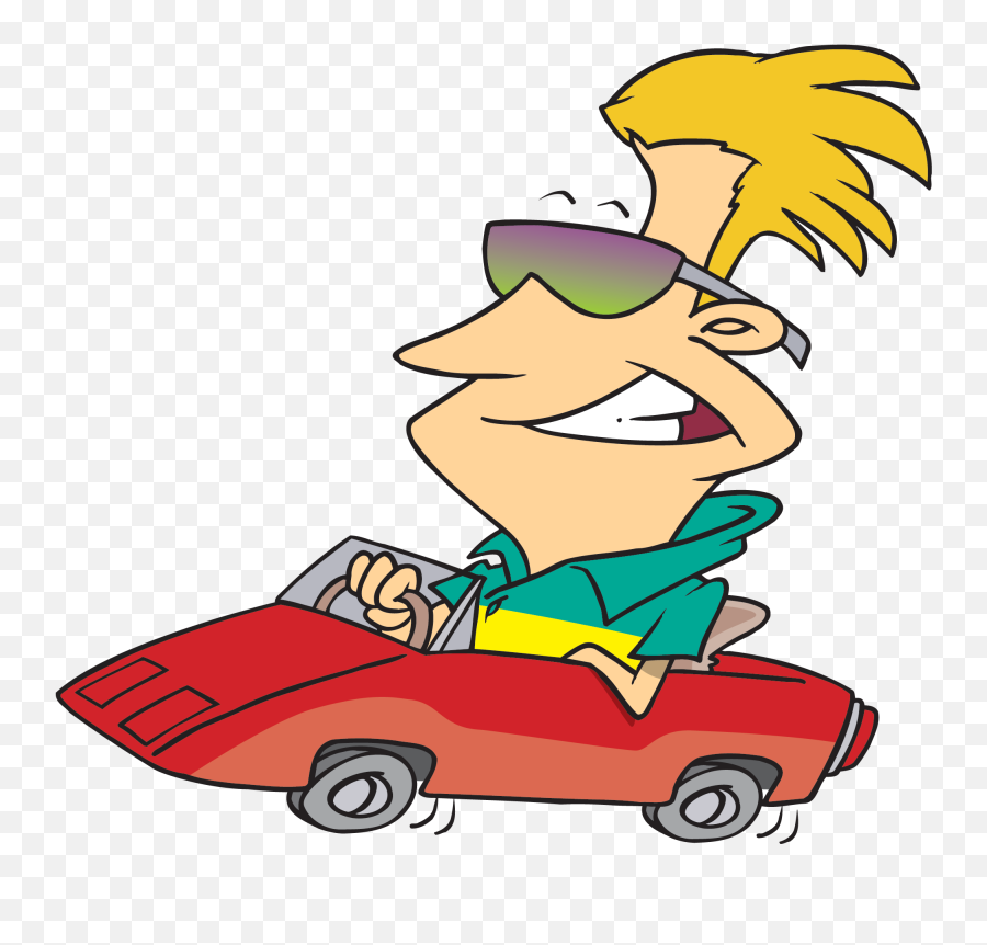 Car Driving Cartoon Png - Funny Cartoon Driving,Car Driving Png