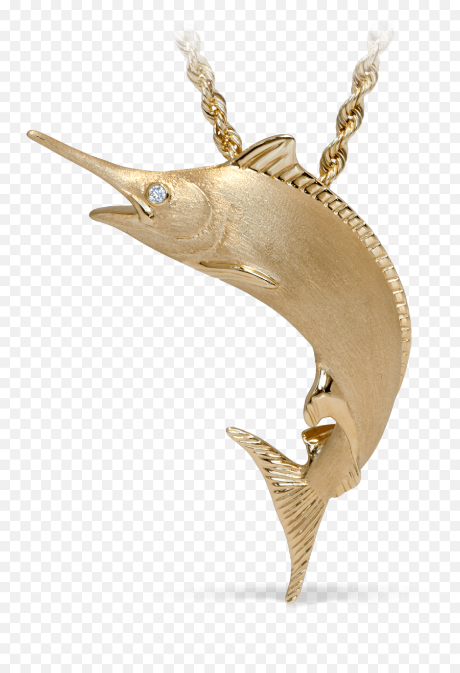 Marlin Pendant - Colored Gold Png,Marlin Png