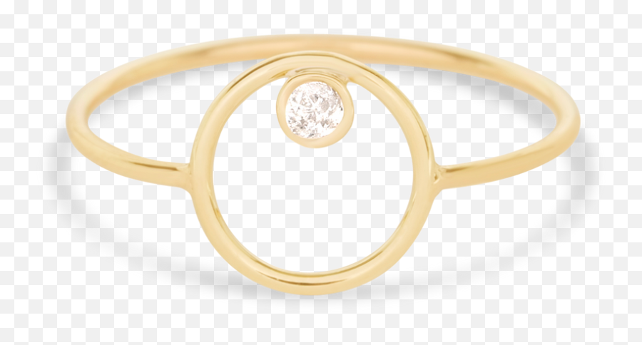 Open Circle Ring With Diamond - Solid Png,Windows 10 Circle Icon Bottom Right