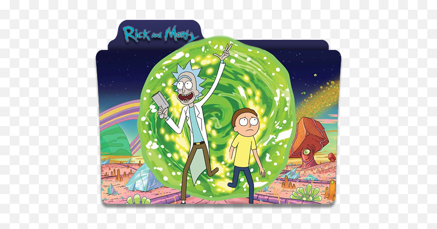 Rick And Morty Series Folder 2 Icon 43806 - Free Icons And 1080p Rick And Morty Hd Wallpaper Iphone Png,Morty Png