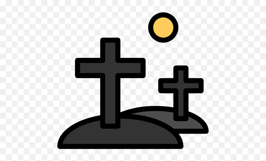 Cemetery - Free Halloween Icons Christian Cross Png,Graveyard Icon