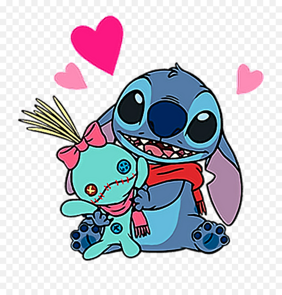 Download Stitch Lilou0026stitch Liloandstich Cute Fanart Kawaii - Cute Lilo And Stitch Png,Cute Stickers Png