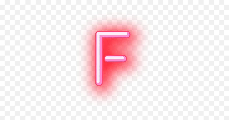 Transparent Png Svg Vector File - Transparent Neon Letter F,F Png