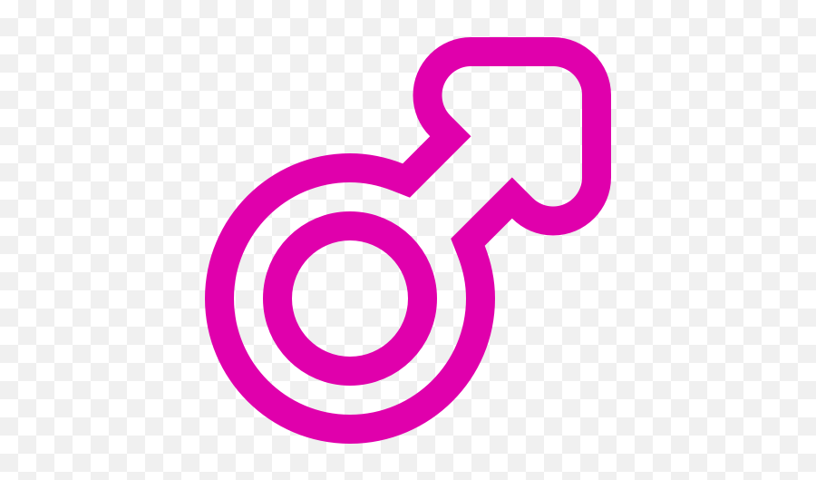 Male Gender Symbol Pink Icon - Gender Male Png,Gender Icon