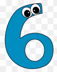 Number Clipart Png People - Six Clipart,Number 6 Png