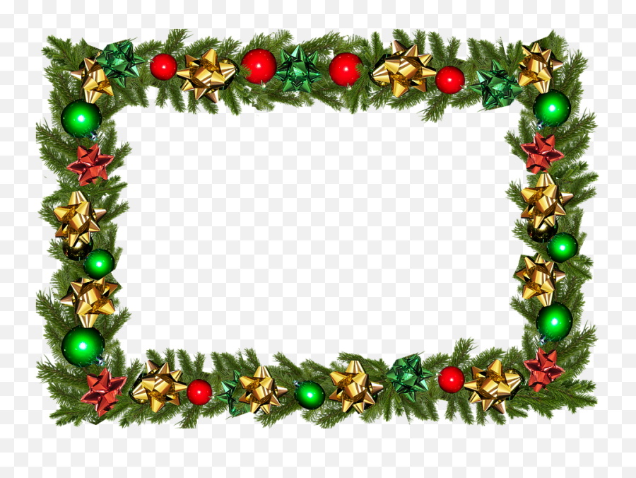 Christmas Frames And Borders Png - Merry Christmas Border Png,Christmas Borders Png
