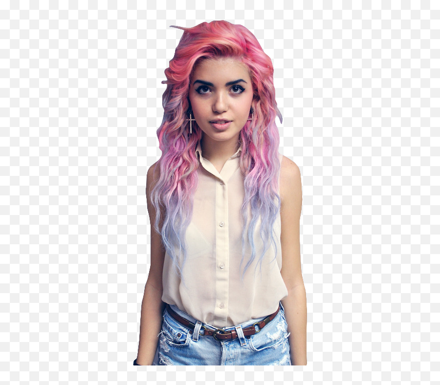 Png Image With Transparent Background - People With Colorful Hair,Model Transparent Background