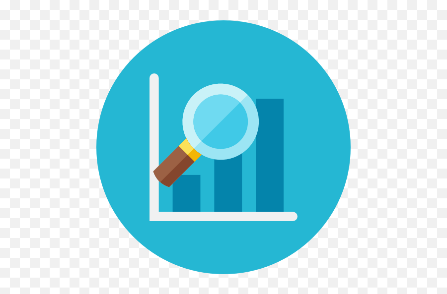 Graph Magnifier Icon Free Download As Png And Ico Formats - Analysis Icon Png,Magnifier Png