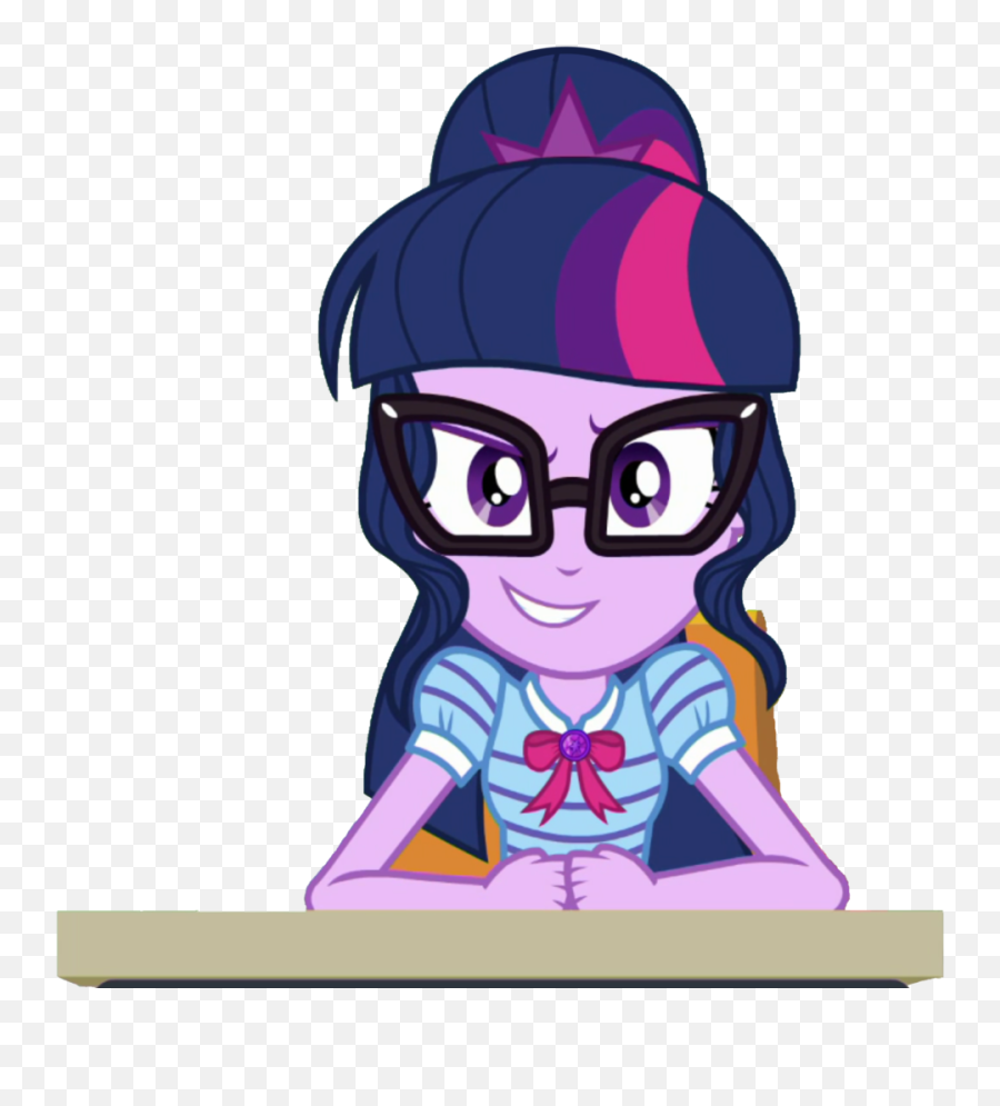 Hd Anime Girl Clipart Ponytail - Cartoon Twilight Sparkle Equestria Girls Png,Anime Sparkle Png