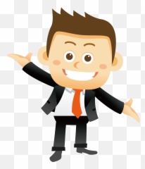 Animated Clipart Man Png - Happy Person