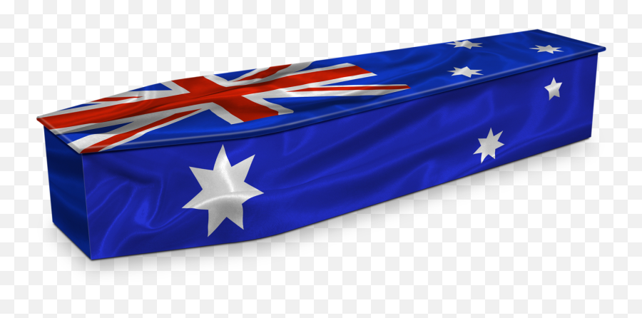 Australian National Flag Custom Coffin Expression Coffins - National Flag On Coffin Png,Australian Flag Png