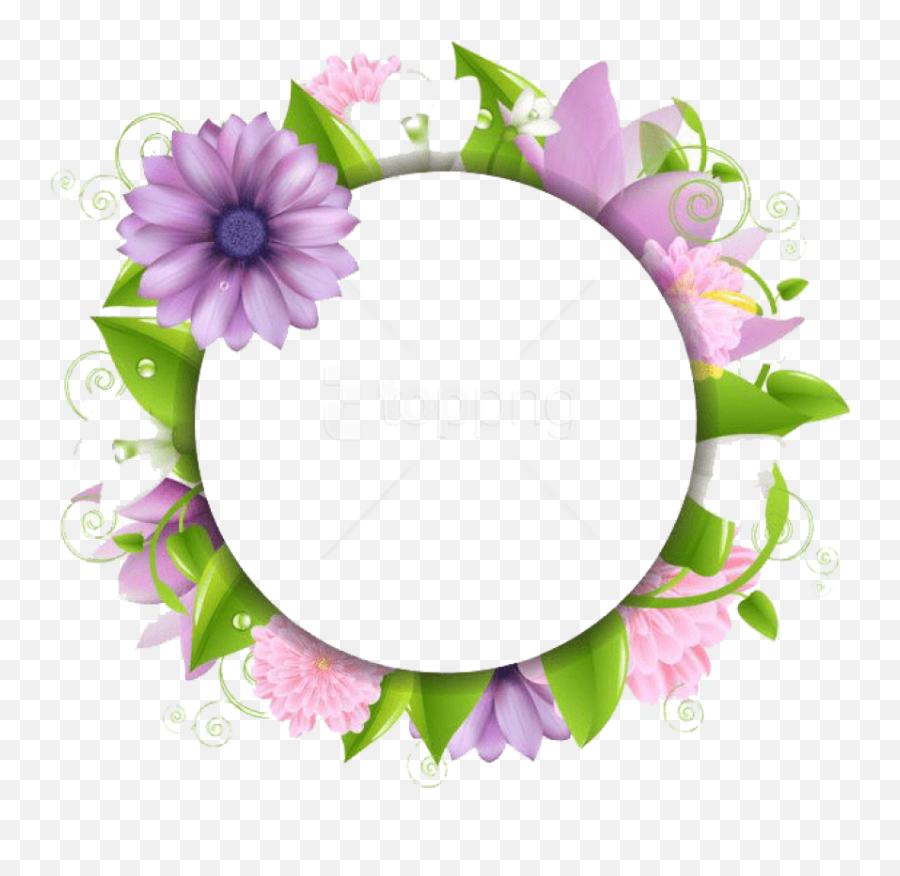 Free Png Flowers Borders Picture - Flower Border Png,Purple Flower Border Png
