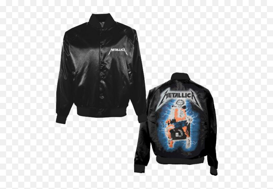 Metallica Satin Jacket - Metallica Ride The Lightning Png,Metallica Logo Png
