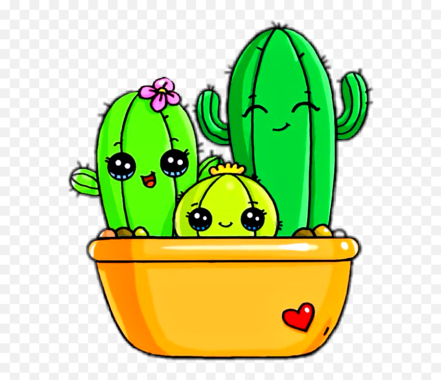 Cactus Family Love Green Voteplease Vote4vote - Draw So Cute Draw So Cute Cactus Png,Cactus Clipart Png