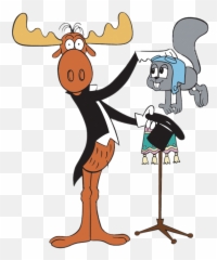 Rocky And Bullwinkle Magic Trick Png Image